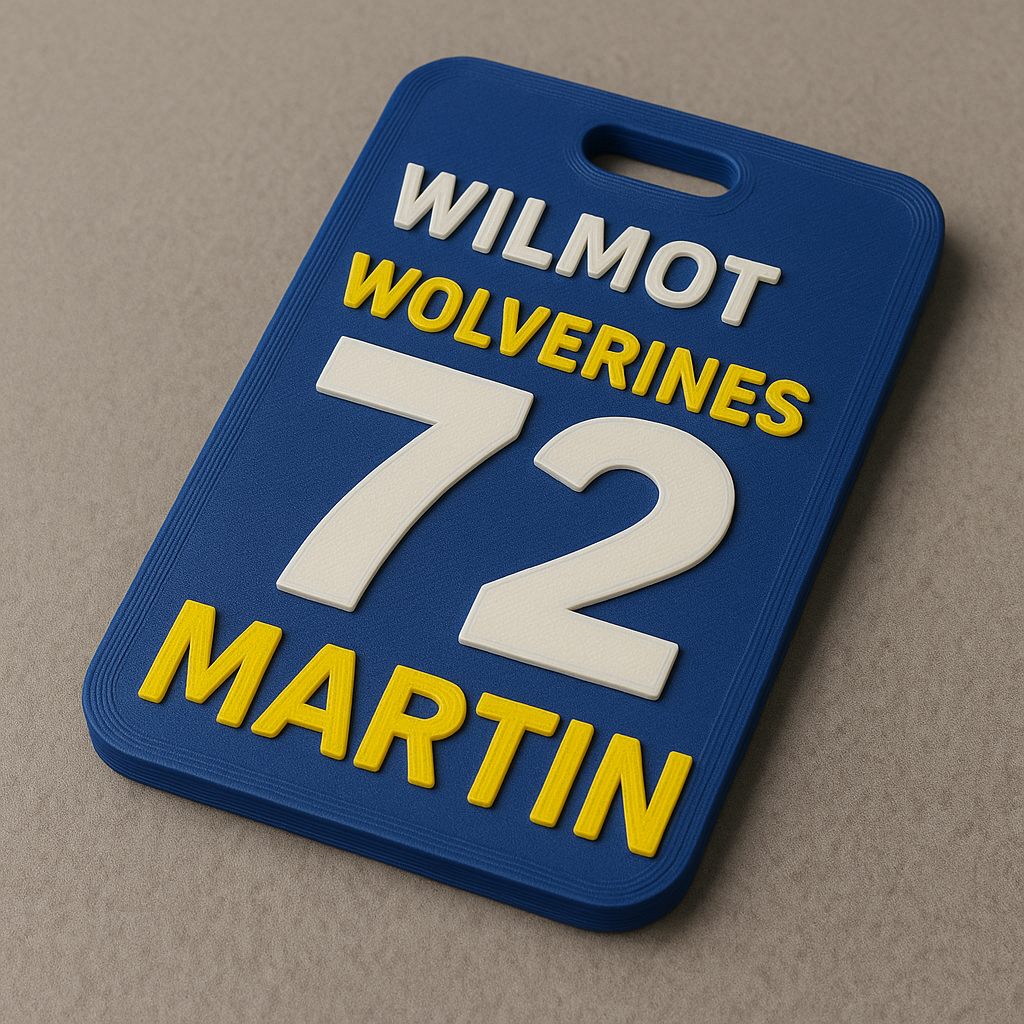 Bag Tags - 3D Printed