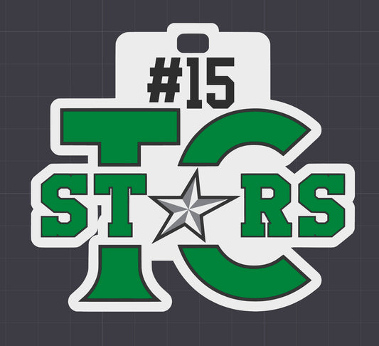 Twin Centre Team Set - Bag Tags and Ornaments