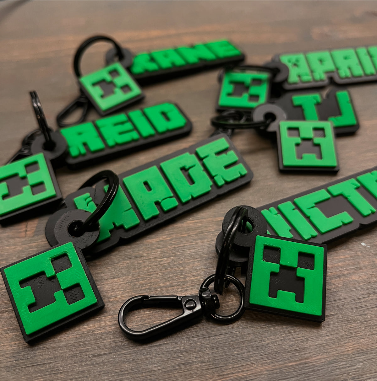 Pixel Craft Keychain