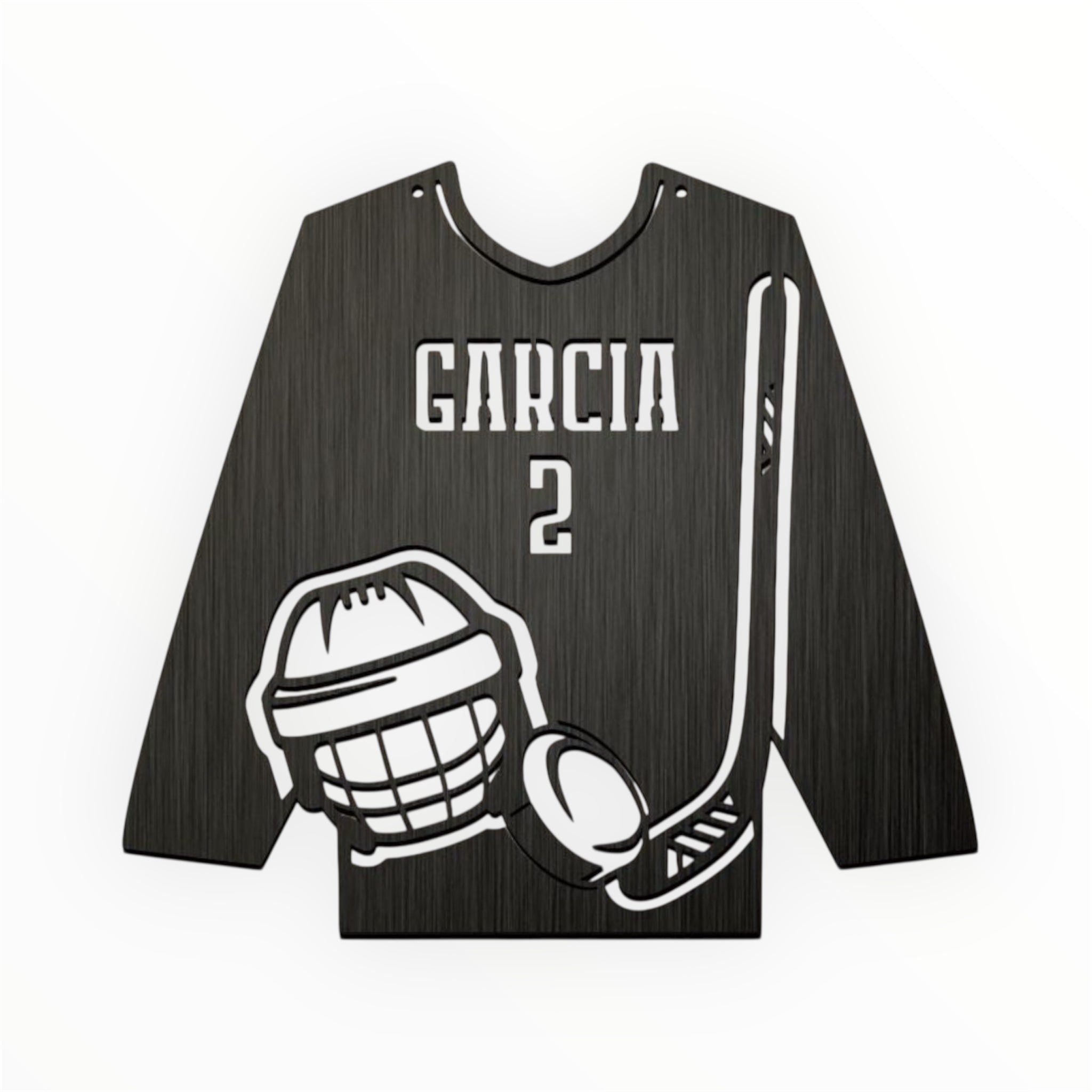 Hockey Jersey Silhouette Wall Art