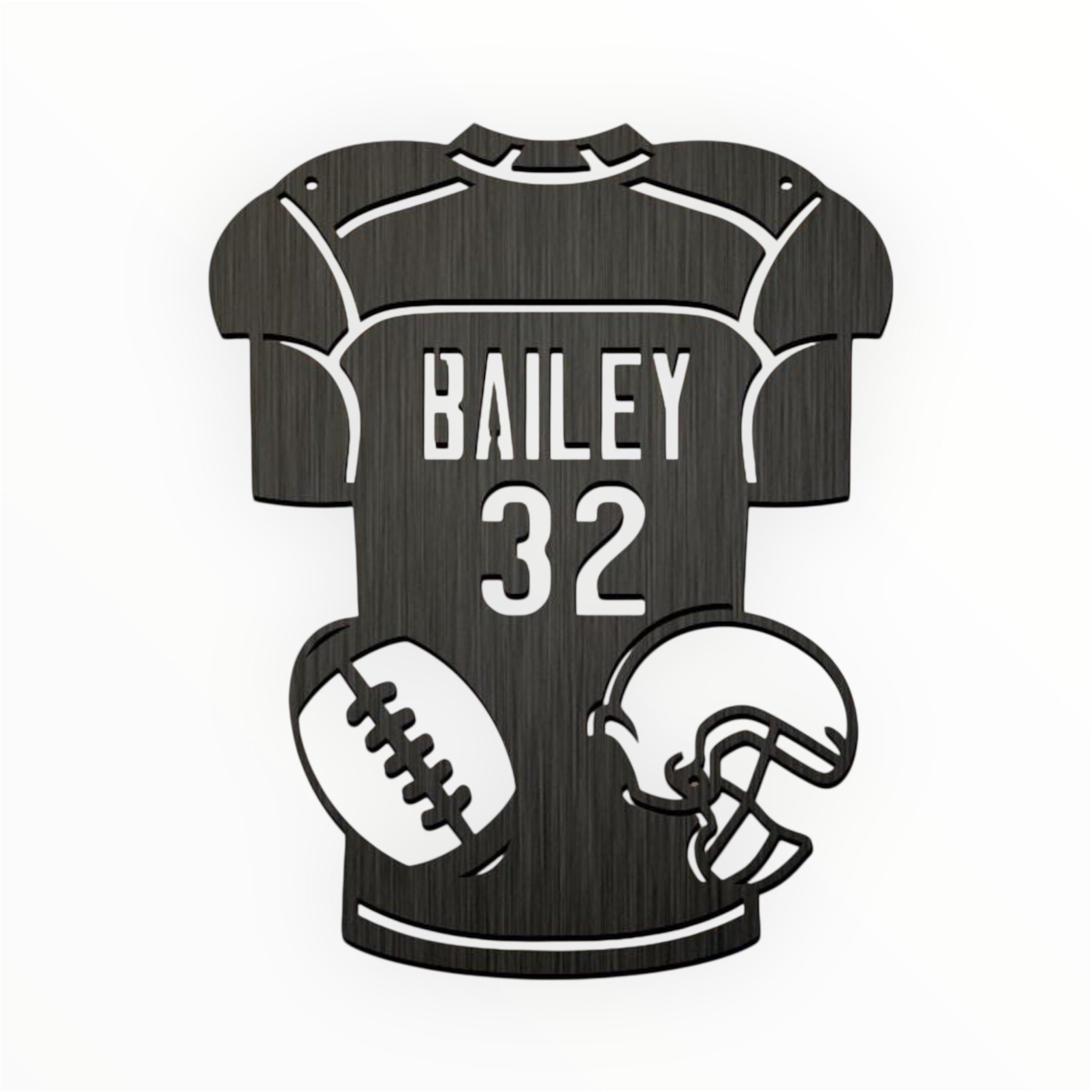 Football  Jersey Silhouette Wall Art
