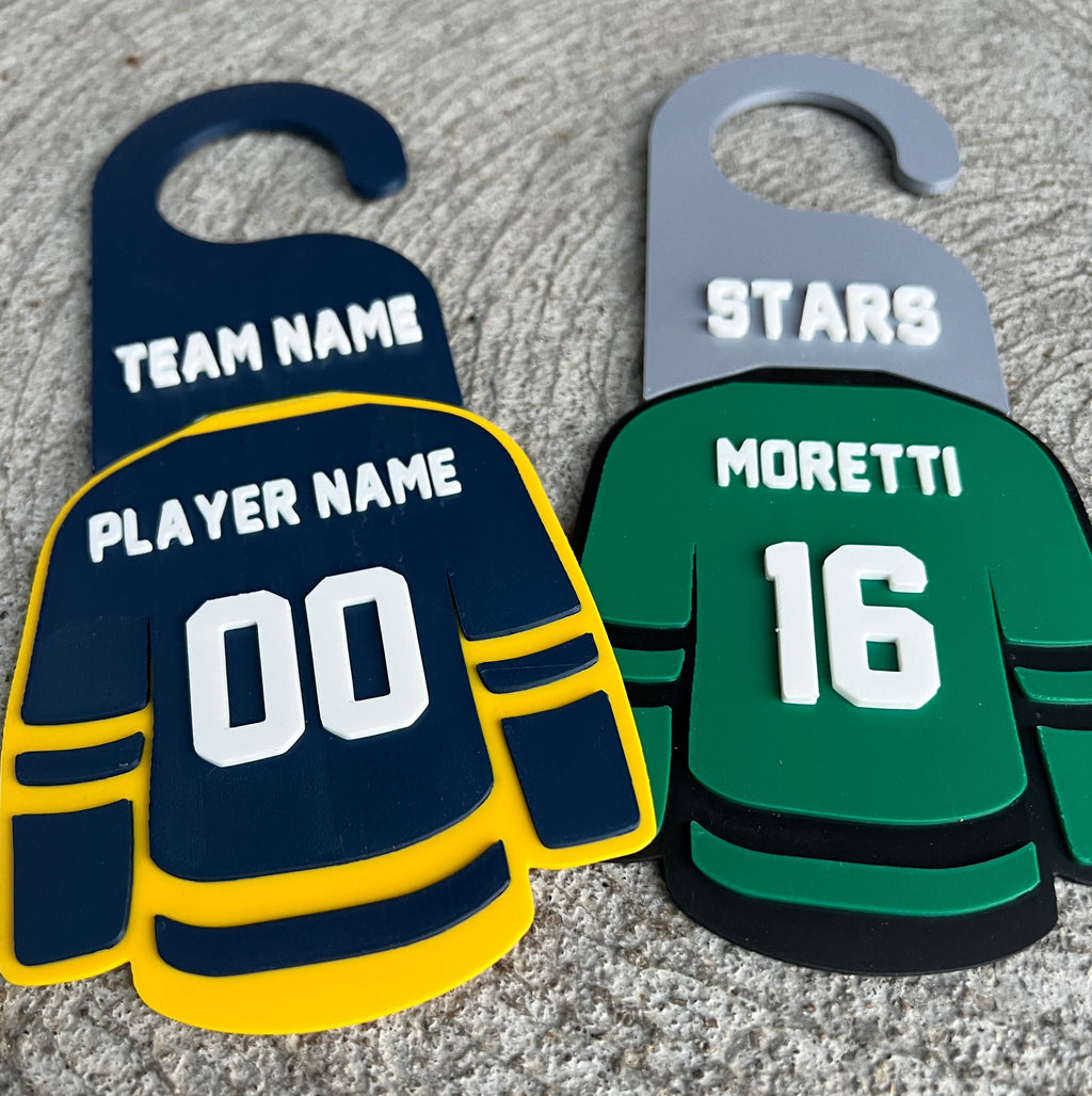 Custom Hockey Team Door Hangers