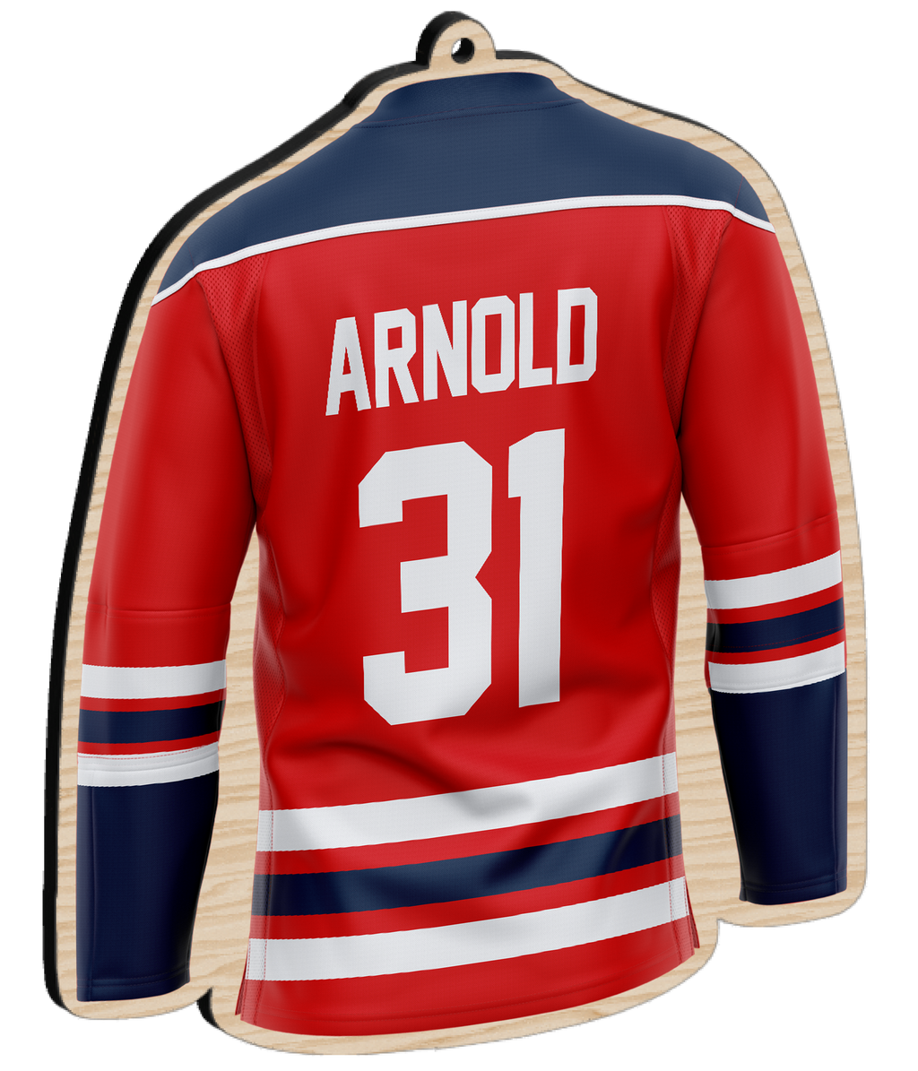 Personalized Hockey Jersey Ornament