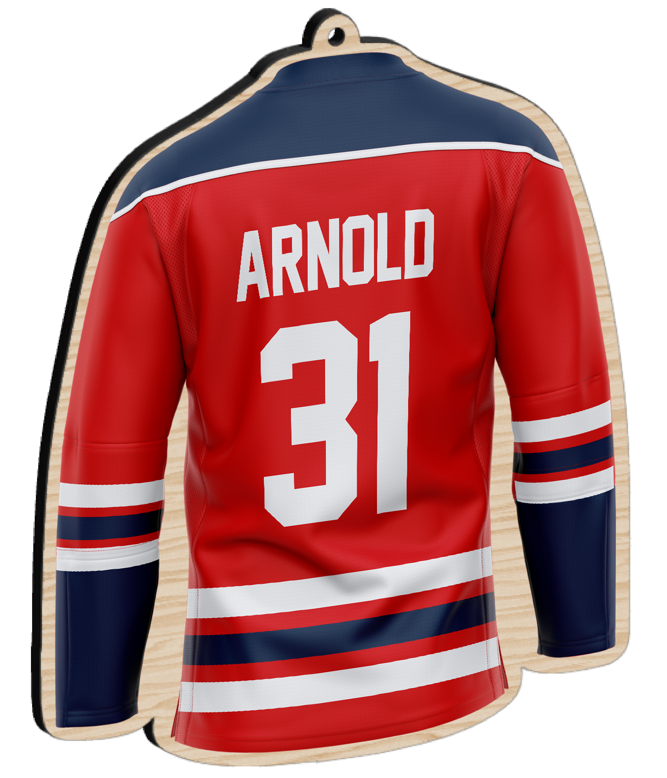 Personalized Hockey Jersey Ornament