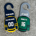 Custom Hockey Team Door Hangers