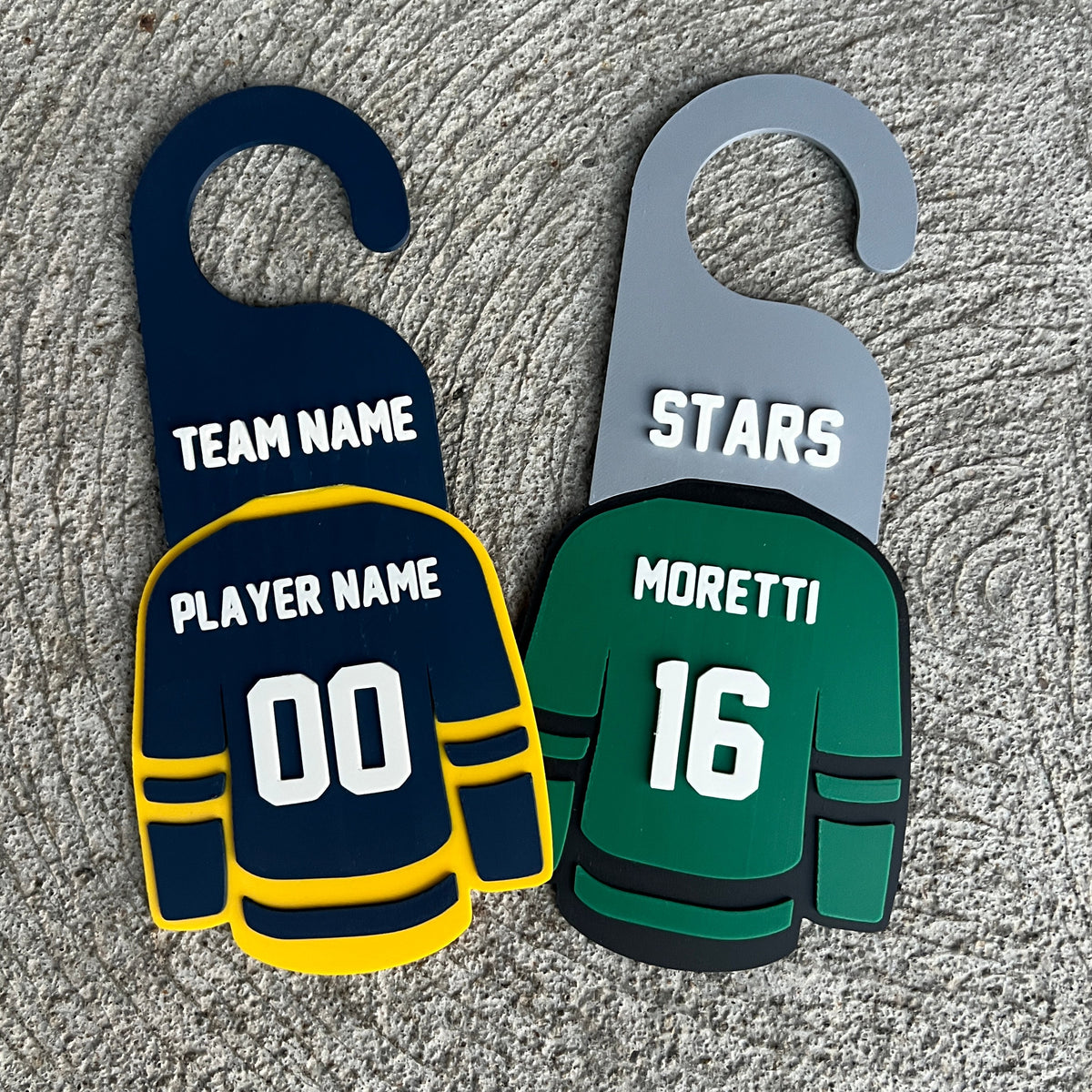 Custom Hockey Team Door Hangers
