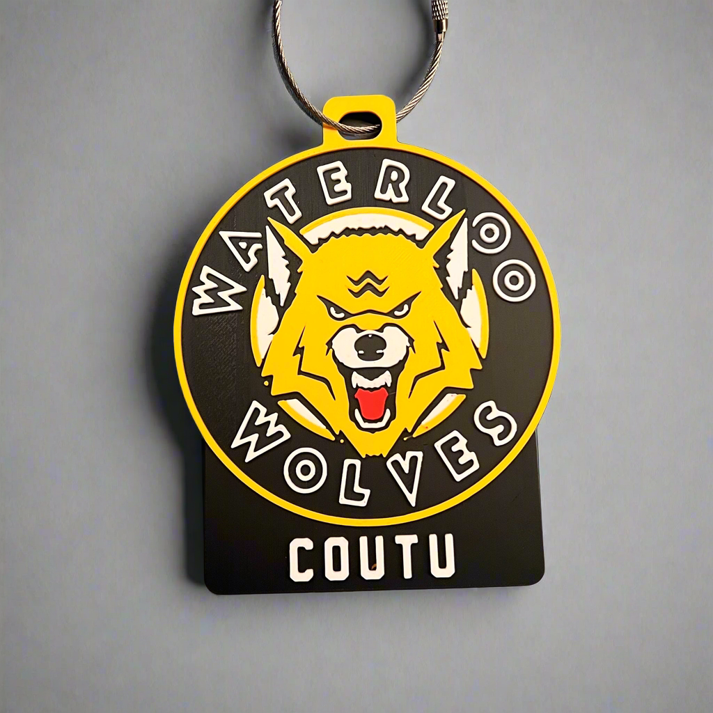 Waterloo Wolves Bag Tag