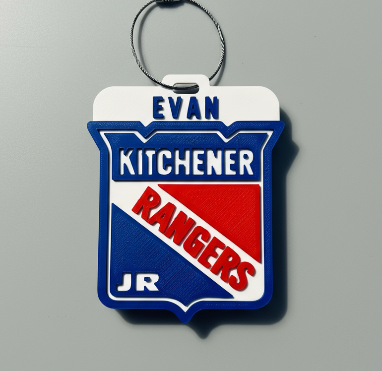 Kitchener Jr.  Rangers Bag Tag