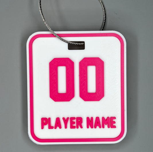 Swag Tag - White/Pink