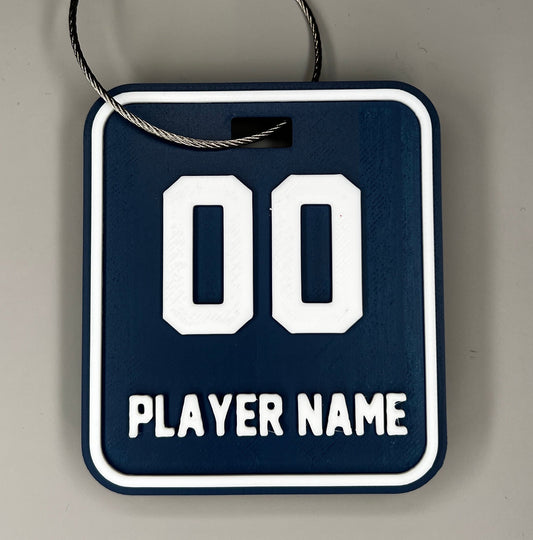 Swag Tag - Navy / White